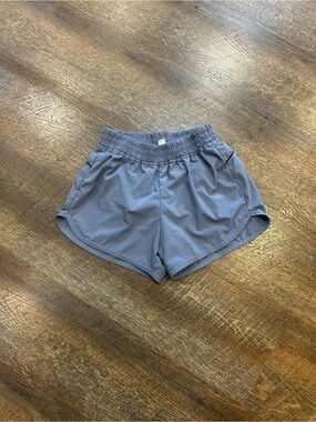 Zella Dusty Blue Girls' Elastic Waist Athletic Shorts